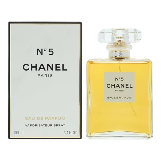 No. 5 by Chanel for Women, Eau De Parfum Spray, 3.4 Ounce