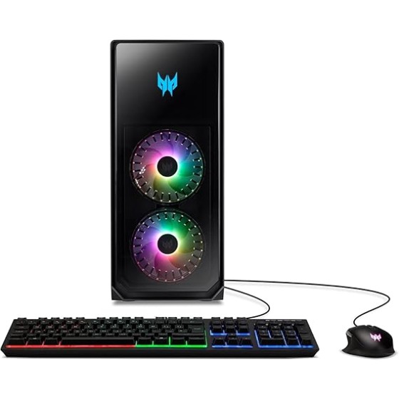 Acer Predator Orion 7000 PO7-655-UR11 Gaming Desktop | Intel Core i7-14700KF 20-Core CPU | NVIDIA GeForce RTX 4080 | 32GB DDR5 | 1TB PCIe Gen4 SSD | 1TB HDD | Intel Wi-Fi 6E AX211 | Windows 11 Home