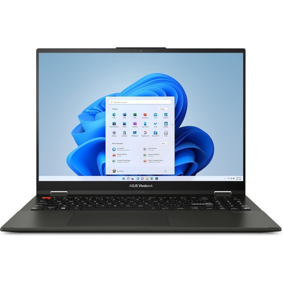 ASUS 2023 Vivobook S 16 Flip 16” WUXGA 16:10 Touch, Intel Core i5-13500H CPU, Intel HD Graphics, 8GB RAM, 512GB SSD, Stylus Supported, Windows 11 Home, Midnight Black, TP3604VA-DS51T