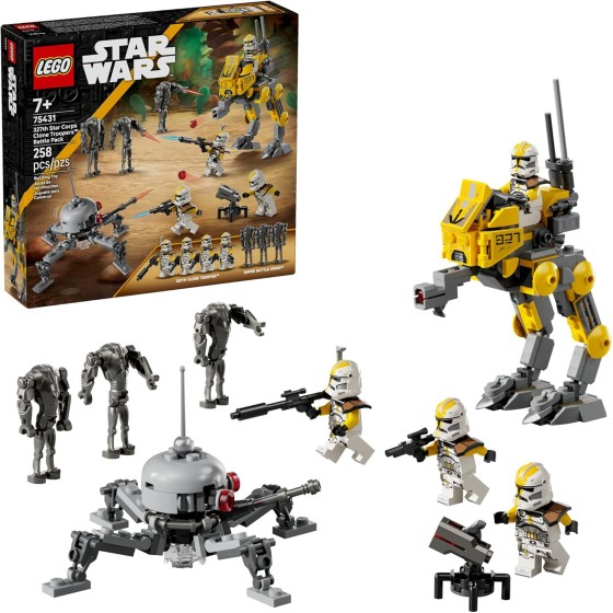LEGO Star Wars 327th Star Corps Clone Troopers Battle Pack Building Toy