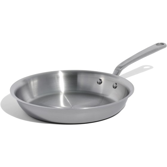 Made In Cookware - 10-Inch Stainless Steel Frying Pan - 5 Ply Stainless Clad - Professional Cookware - Crafted in Italy - Induction Compatible