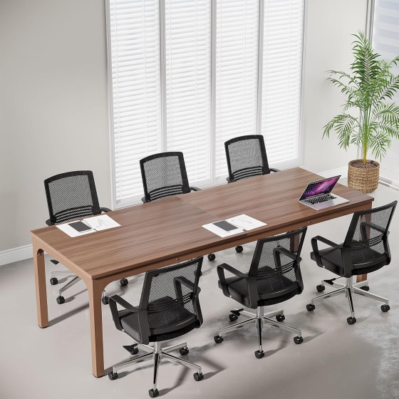 Product Description Tribesigns 78.74-Inch Extra Long Desk J0139 78.74" L x 27.56" W Spacious Tabletop J0319 Premium MDF Material farmhouse dining table