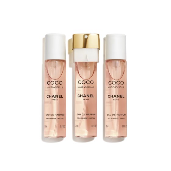 COCO MADEMOISELLE 3x0.7 FL. OZ. Eau de Parfum Twist and Spray – Refill